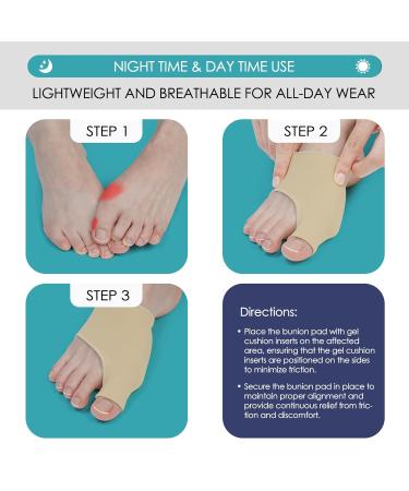 Ortho+rest Bunion Pads - Bunion Relief Corrector & Support (L) Large - Buy Online on SooperMarket.com
