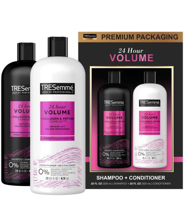 TRESemm 24 Hour Volume Shampoo & Conditioner Set | Keratin Repair Hair Mask | Best Volumizing Hair Products for Fine Hair with Collagen & Peptide Complex - Buy Online on SooperMarket.com