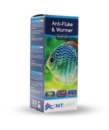 NT Labs Aquarium Anti-Fluke and Wormer Tropical and Coldwater Aquarium Medicine Treats Internal Worms Combats External Parasites Such as Skin and Gill Flukes (20 ml)