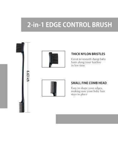 4 Pcs Wig Kit for Lace Front Wigs for Beginners Cosplay Girls Women 113g Hair Edge Control Wax Pomade Styling Gel Double Sided Edges Brush 3 In 1 Edge Brush Satin Edge Laying Scarf - Black - Buy Online on SooperMarket.com