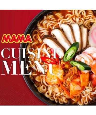 MAMA Tom Yum Shrimp Noodles 60g Pack of 10 - Delicious Thai Flavors Hot & Spicy Noodles w/Shrimp Tom Yum Soup Base No Trans Fat w/Fewer Calories Than Deep Fried Noodles - Buy Online on SooperMarket.com