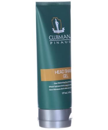 Clubman Head Shave Gel 6 fl oz - Premium Shaving Gel for Smooth Irritation-Free Head Shaving | International Shipping Available - Buy Online on SooperMarket.com