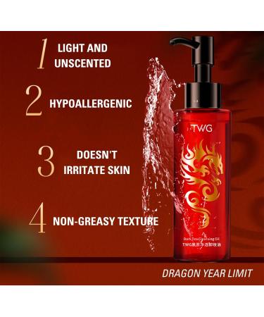 Dark Tea Cleansing Oil For Face Deep Cleansing Oil Oil Cleanser Korean For Daily Makeup Removal Oil Face Cleanser To Shrink Pores Cleansing Waterproof Foundation Mascara & Blush - 120ml - Buy Online on SooperMarket.com