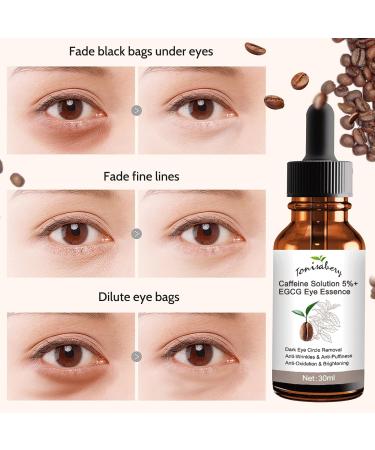 Trendyfave Caffeine Eye Serum Caffeine Solution 5% + EGCG Under Eye Cream for Dark Circles and Puffy Eyes Fade Fine Line Eye Bag Removal Anti Aging Eye Serum 30ml - Buy Online on SooperMarket.com