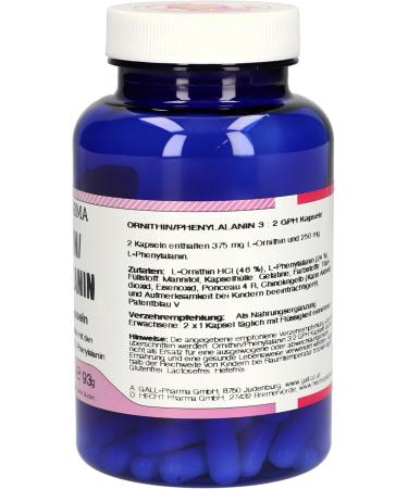 Gall Pharma Ornithine/Phenylalanine 3:2 GPH Capsules - 180 Count | Premium eCommerce Supplements for Optimal Health - Buy Online on SooperMarket.com