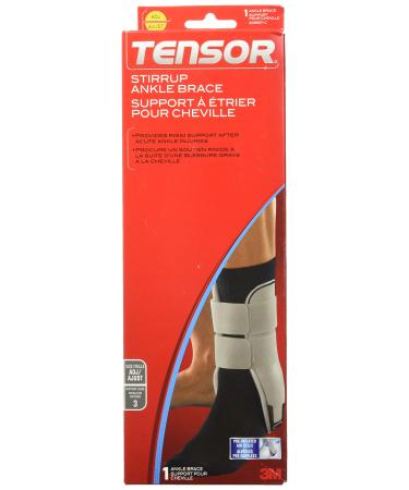 Tensor Ankle Stirrup Brace 209657-C Grey Adjustable 1 Per Pack 1 count Firm / Rigid One Size/ Adjustable