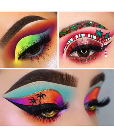 Kalolary 12 Colors Fluorescent Nail Powder - Neon Pigments Dust for Halloween & Christmas Makeup - Buy Online on SooperMarket.com