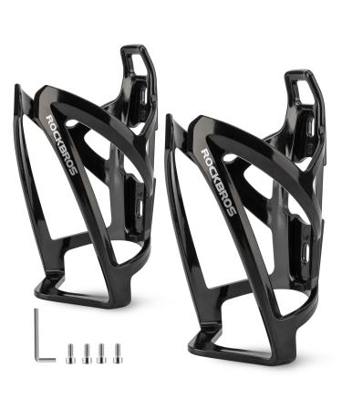 Rockbros bottle holder Bicycle beverage owner 35g lightweight drinking bottle holder for MTB racing bike bike 5 colors (2-pack) black