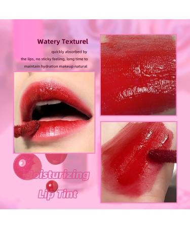 Lip Tint Stain Set - 2 Colors Waterproof Long Lasting Korean Lip & Cheek Tint | Moisturizing Non-Sticky Easy Apply Water Lipstick - Buy Online on SooperMarket.com