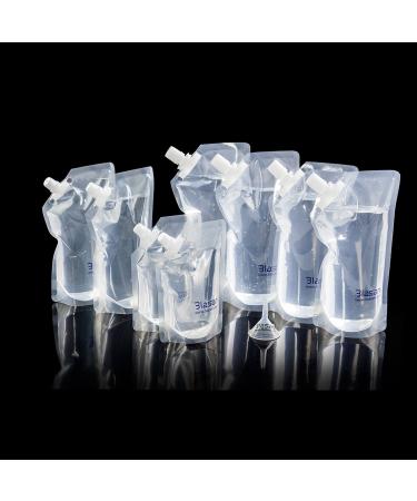 BLASANI Concealable Cruise Ship Rum Sneak Flask Kit Set (4x32oz, 2x16oz, 2x8oz)