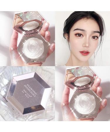 Diamond White Glitter Highlighter Powder for Face and Body - Long Lasting and Easy to Apply - Buy Online on SooperMarket.com