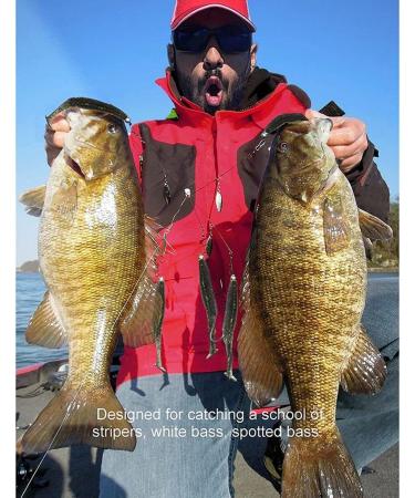 Giyofom Umbrella Rigs for Bass & Stripers Fishing | Freshwater Swimbait Bait Rig Set - Blue  - Buy Online on SooperMarket.com