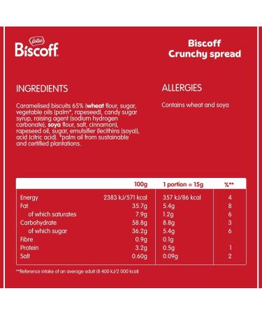 Lotus Biscoff Crunchy Sweet Spread - Caramelised Biscuit Flavor - Vegan & Nut-Free - 700g - Buy Online on SooperMarket.com