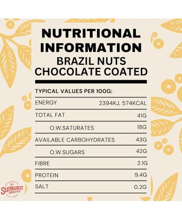 Sunburst Whole Chocolate Coated Brazil Nuts Non GMO 1 kg - Buy Online on SooperMarket.com