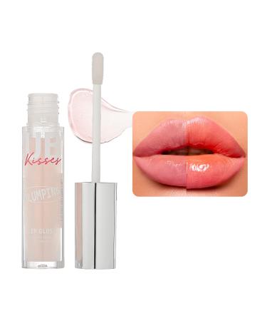 Ruby Kisses Plumping Lip Gloss   Hydrating  Volumizes  High-Shine  Cruelty-Free Lip Plumper  Smoothing  Instinct Lip Maximizer  4 Colors  0.15 FL oz. (DREAMSICLE)