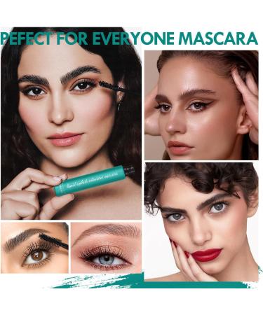 Aaiffey 2Pcs Volume Mascara Fiber Lash Extension Mascara for Natural Lengthening and Thickening Effect Waterproof & Smudge-Proof Mascara Black + Brown 2pcs(brown+black) - Buy Online on SooperMarket.com