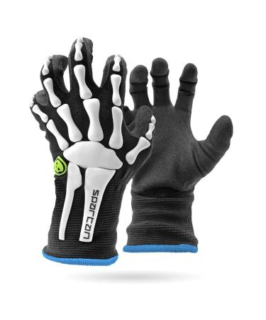 Infamous Paintball Spartan Skeleton Bones Gloves - Large (9)