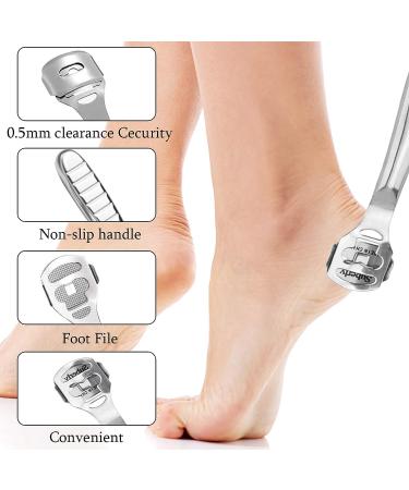 52 Pcs Callus Shaver Set - Stainless Steel Foot Razor with 50 Blades | Foot Care Tools for Hard Dry Skin Removal | Hand & Feet Callus Remover - Buy Online on SooperMarket.com