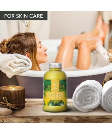 100% Natural Ylang Ylang Bathing Salt 600g | Stress Relief Sleep Aid & Aromatherapy | Spa Quality Relaxation - Buy Online on SooperMarket.com