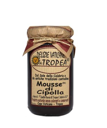 Red Onion Chutney of Tropea - Caramelized Onion - Relish Perfect with Cheese - Sticky and Sweet - Delicatessen - 100 %t Made Italy - Typical Calabrian Product- Delizie Vaticane di Tropea230gr