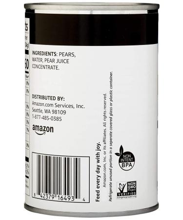 Happy Belly Pear Halves in Pear Juice - 15 Ounce | Amazon Brand - Buy Online on SooperMarket.com