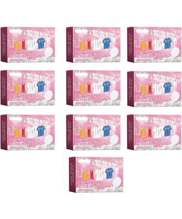 Haoyull Pack of 10 Laundry Detergent Sheets 100Pieces Explosives Salts Enzyme Cleans Tablets for Powerful Cleans - Buy Online on SooperMarket.com
