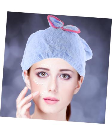 MAGICLULU 2pcs Elastic Shower Hair Ties Towel Shower Cap for Women Hair Drying Cap Shower Cap Hair Ties for Women Hair Bathing Cap Shower Cap for Hair Towel Take a Bath Child Dark Bluex2pcs mediumx2pcs - Buy Online on SooperMarket.com