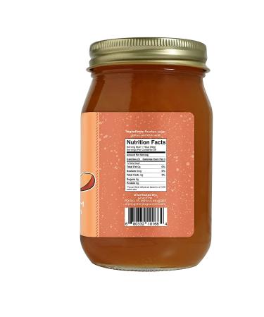 Green Jay Gourmet Peach Jam - All-Natural Fruit Jam with Peaches & Lemon Juice - Vegan, Gluten-free, Preservative-Free - Made in USA - 20 Ounces - Buy Online on SooperMarket.com