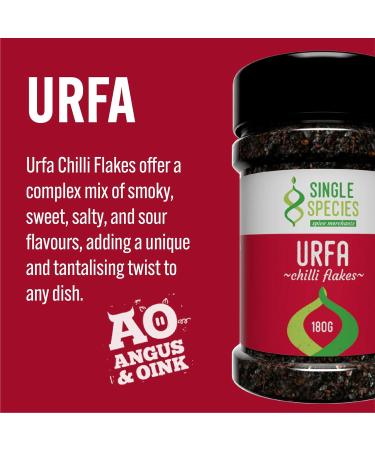 Angus & Oink Urfa Chilli Flakes 180g Tub | Smoky Sweet and Sour Flavor | Ideal for Flatbreads, Salads, Shawarma | Single Species Chili Flakes - Buy Online on SooperMarket.com
