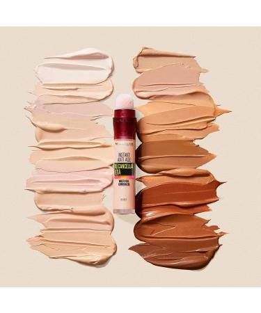 Maybelline New York Sponge Applicator & Erase Age Corrector Concealer 2-Pack | Instant Anti-Age Dark Circles 07 Sand + 01 Light - Buy Online on SooperMarket.com
