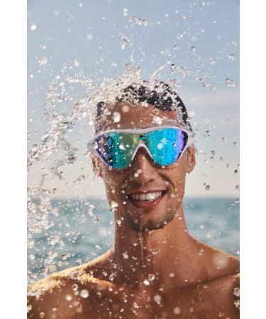 ARENA Unisex The One Mask Mirror Swimming Goggles - NS Blue-White-Black | International Shipping Available - Buy Online on SooperMarket.com