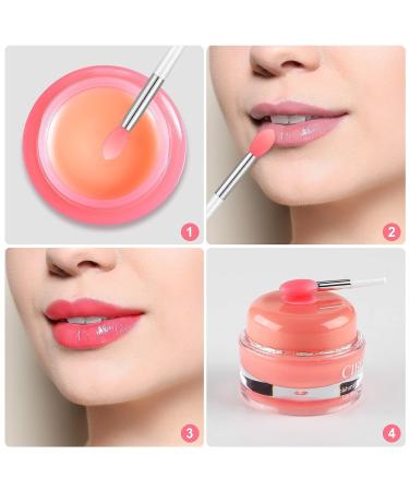 Newtay 20 Pcs Silicone Lip Brush Covers and Brushes for Lipsticks, Lip Gloss, Balm - Pink/White - Buy Online on SooperMarket.com