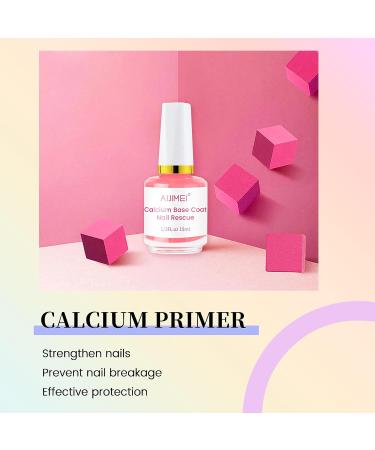 AIJIMEI 4-in-1 Professional Nail Kit: Cuticle Remover Gel Calcium Primer Nail Hardener & Strengthener Base & Top Coat Cuticle Oil - Ultimate Nail Care Solution - Buy Online on SooperMarket.com