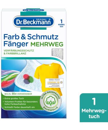 Dr.Beckmann Color & Dirt Trap Multi-Heat Towel | Long-Lasting Color Protection | Reusable Cloth | 1-Pack (1 Piece) | International Shipping Available - Buy Online on SooperMarket.com