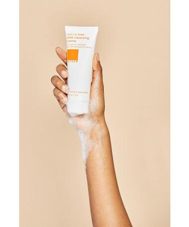 LATHER Caviar Lime AHA Cleansing Cream - Exfoliating Face Wash with Lactic Acid & Vitamin C for Oily Dry & Acne-Prone Skin (4 Fl Oz) | International Shipping Available - Buy Online on SooperMarket.com