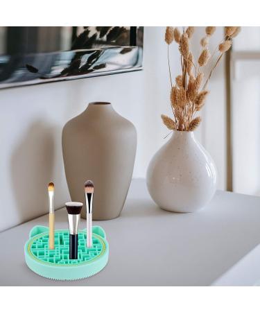 Buy Green 11x11cm Makeup Brush Cleaner & Storage Rack - Cute Cat Clean Brush Pad & Scrubber for Perfect Makeup Care | International Shipping Available - Buy Online on SooperMarket.com