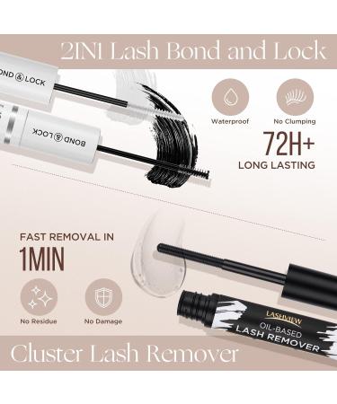 Lashview DIY Eyelash Extension Kit | 144pcs Cluster Lashes Glue Remover & Applicator | Volume Extensions for Perfect Look - Buy Online on SooperMarket.com
