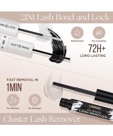 Lashview DIY Lash Extension Kit - 144 Lash Clusters Bond & Seal Applicator & Travel Curler | Perfect for Home Use - Buy Online on SooperMarket.com