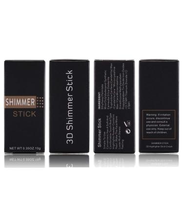 CCbeauty Face Highlighter Makeup Sticks - Long-Lasting Shimmer Contour Set (3 Colors) - Buy Online on SooperMarket.com