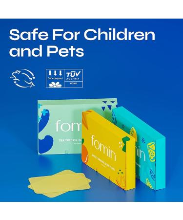 FOMIN Antibacterial Paper Soap Sheets - 200 Sheets, Unscented, Portable Travel & Camping Mini Soap - Pack of 2 - Buy Online on SooperMarket.com