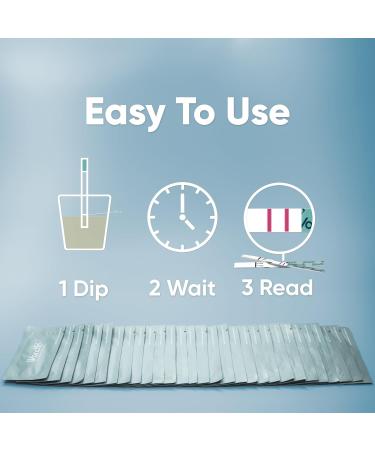 Wondfo Ovulation Test Strips 25 pack - Rapid Test Detection for Home Self-Checking Urine Test Simple Accurate and Reliable 1 count (Pack of 25) - Buy Online on SooperMarket.com