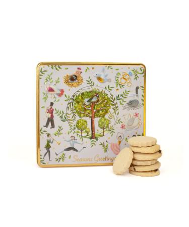 12 Days of Christmas Biscuits Tins Traditional Christmas Biscuit Tin of Shortbread Biscuits Scottish Shortbread Gift Set Biscuit Gift Box Christmas Tin of Biscuits Gift Sets for Women & Men