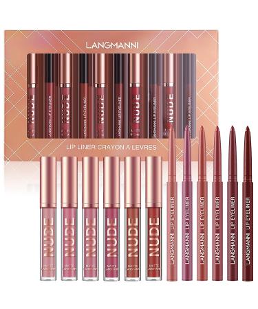 KIMIEYE 12Pcs Lip Liner and Lipstick Set - Waterproof Velvety Matte Lipstick Gift Kit for Women (SET A) - Buy Online on SooperMarket.com