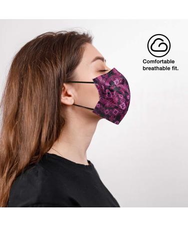 Paisley 3 Ply Disposable Face Mask with Filter Layer and Elastic Earloop - 10pcs, Retail Sealed Bags | PAISLEY-010 - Buy Online on SooperMarket.com
