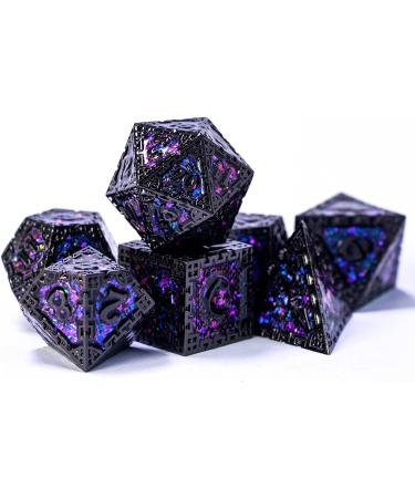 UDIXI Metal DND Dice Set - 7PCS Polyhedral Dragon D&D Dice - Perfect Dungeons and Dragons Gift - Role Playing Metal Dice Set (Black 2) - Buy Online on SooperMarket.com