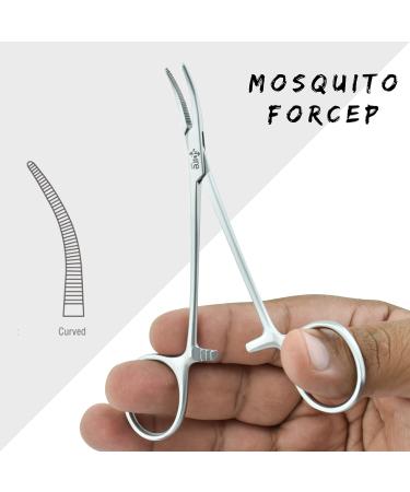 Stainless Steel Pet Ear Locking Forceps 5-Inch - Grooming Tweezers & Hemostat for Dogs - Spire Tools - Buy Online on SooperMarket.com