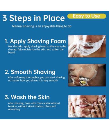 Best Razor Blades Refill for Mach 3 - 16PC Upgrade Universal 3-Layer Men's Shaving Blades - Buy Online on SooperMarket.com