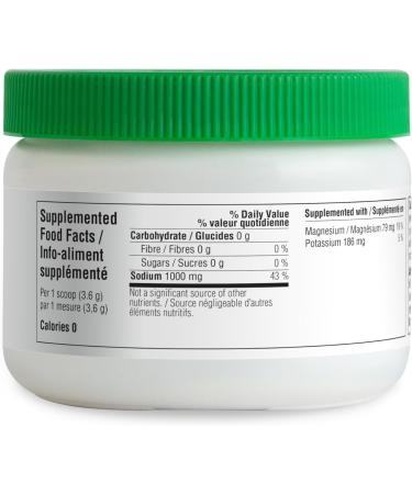 Organika Electrolytes Extra-Strength Powder- Unflavoured- High in Sodium for Sports Recovery - Sugar-Free + Calorie-Free + Stevia-Free Hydration and Electrolyte Replenishment - 162g - 45 servings Unflavored 162 g (Pack of 1) - Buy Online on SooperMarket.com