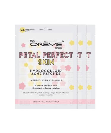 The Cr me Shop Petal Perfect Skin - Hydrocolloid Acne Patches | Pink & Yellow (3 Pack)
