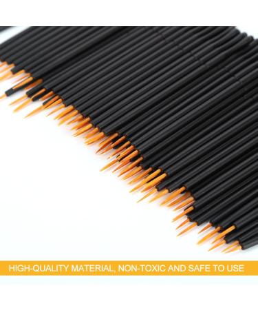 Rotekt 100pcs Disposable Eyeliner Brush Set | Hard Head Liquid & Eye Shadow Makeup Tools | International Shipping Available - Buy Online on SooperMarket.com